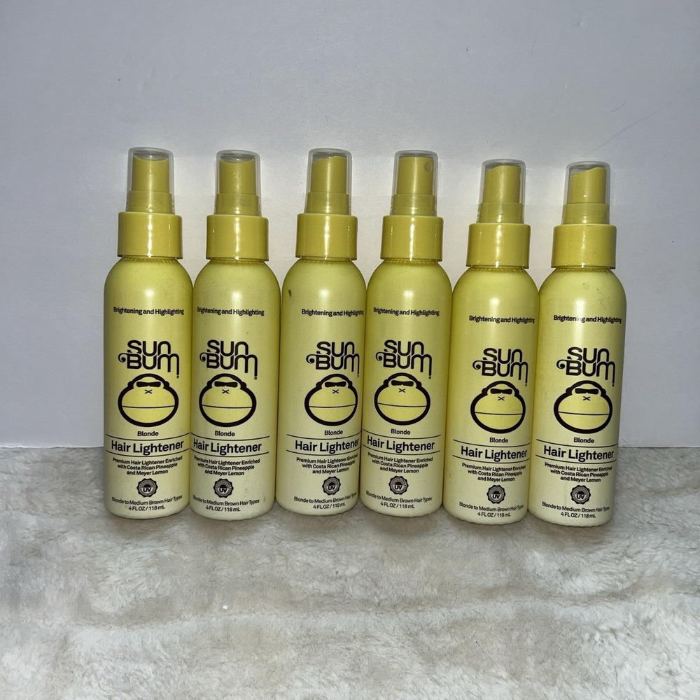 New Lot Of 6 Sun Bum Premium Hair Lightener Blonde To Medium Brown Spray